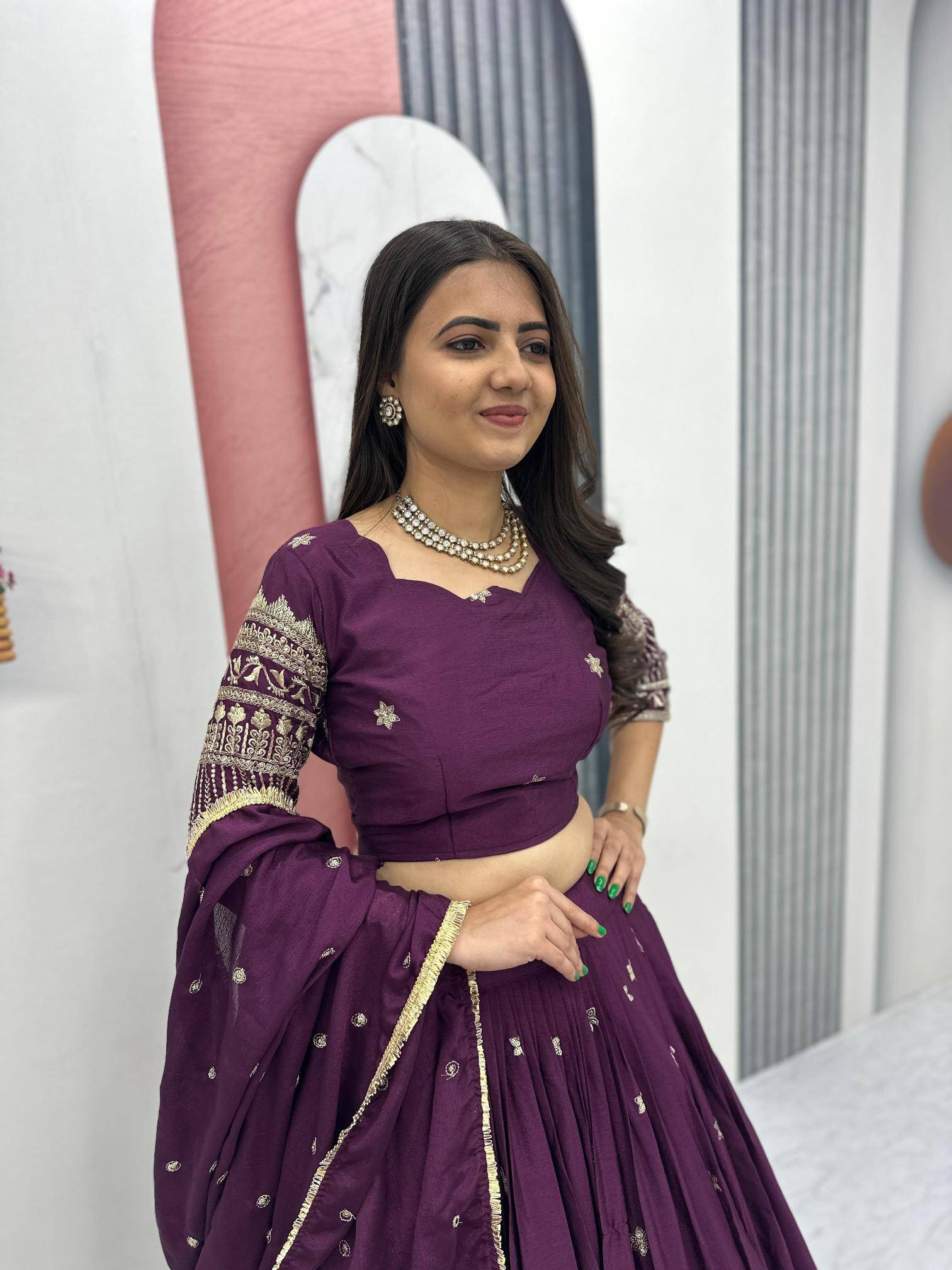 Tapi 306 Chinon Wholesale lehenga choli in Surat